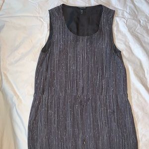 Eileen Fisher small grey stripe dress